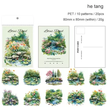 Jianwu Huajian наклейки для журнала