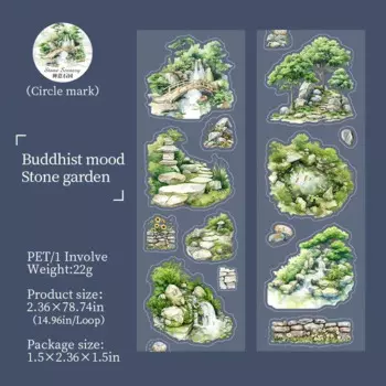 Jianwu изолента каменный пейзаж