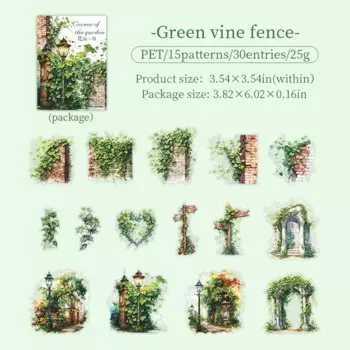 Jianwu наклейки "Уголки сада", винтажные цветы