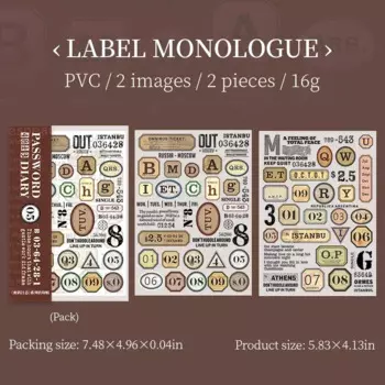 Jianwu переводные наклейки для журнала