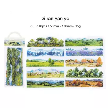 JIANWU природный пейзаж серии винтажный цветок морское здание пейзажный материал коллаж наклейка для домашних животных DIY журнал канцелярские принадлежности