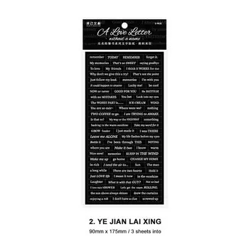 Jianwu ретро английские стикеры для скрапбукинга