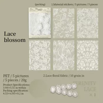 Jianwu Secrenity Кружевные наклейки для декупажа