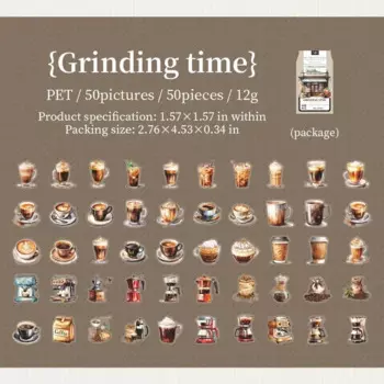 Jianwu стикеры для декупажа "Послеобеденное кафе"