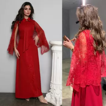 Jiayigong бальное Джерси Вышивка День Святого Валентина ТРАПЕЦИЕВИДНОЕ ПЛАТЬЕ С Круглым Вырезом на заказ вечернее платье миди es