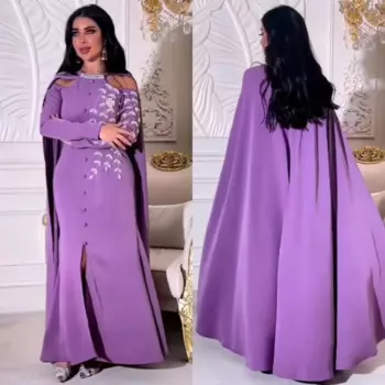 Jiayigong трикотажное платье на заказ с круглым вырезом и пуговицами