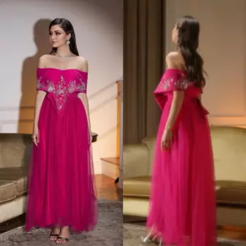 Jiayigong Высококачественная вечерняя трикотажная футболка, модель Homecoming, ТРАПЕЦИЕВИДНОЕ ПЛАТЬЕ с открытыми плечами на заказ, Платья Миди