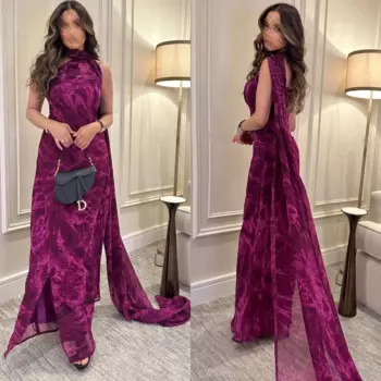 Jiayigong высокое качество S драпированное вечернее платье трапециевидной формы с лямкой на бретельках на заказ платье миди платья