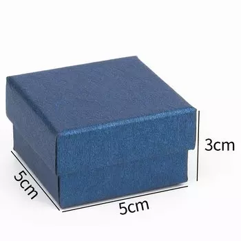 JILKOL Картонные подарочные шкатулки для украшений черный синий белый набор