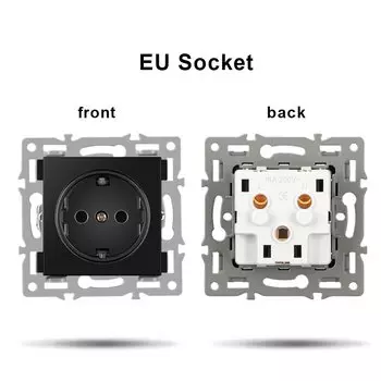 JING HUA JING CHENG настенный модуль серии 86mm черный стекло