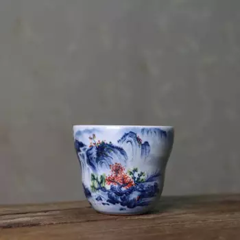 JingLin, скрытый под глазурью, красочный стакан из железа (анализы)
