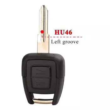 Jingyuqin 10 шт. 2 кнопки дистанционного ключа автомобиля для Vauxhall Opel Astra Zafira Omega Vectra Uncut Blade авто ключи чехол брелок крышка