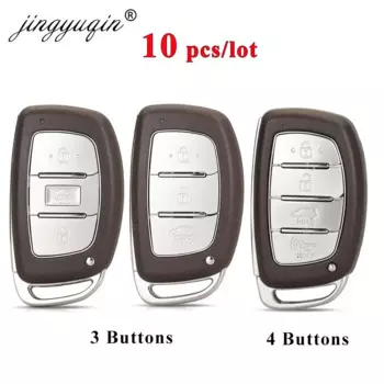 Jingyuqin 10 шт. чехол для автомобильного ключа с дистанционным управлением для Hyundai Ioniq Tucson IX35 ELANTRA SOLARIS I30 3BTN складной чехол для автомобильного ключа с дистанционным управлением