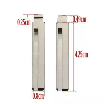 Jingyuqin 10 шт. для Mistra Hyundai Elantra Accent Ix35 IX45 I30 Solaris Tucson I20 Santa Fe FOB флип-пульт дистанционного ключа автомобиля с необрезанным лезвием