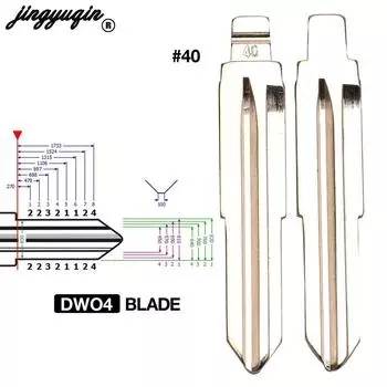 Jingyuqin, 10 Шт., Откидные Лезвия Для Дистанционных Ключей От Автомобиля DWO4R DWO4 HU46 YM28