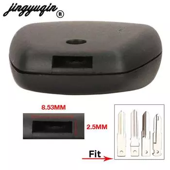 Jingyuqin 10 шт. сменный чехол для ключей для Renault Duster Modus Clio VAC102 Key Logan Sandero Keys Remote Shell 3 Button Fob