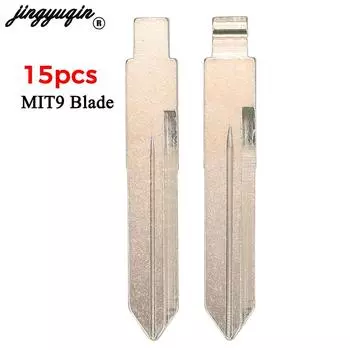 Jingyuqin 15 шт. для Mitsubishi Flip складной пульт дистанционного управления умный автомобиль лезвие пустой брелок MIT9 замена