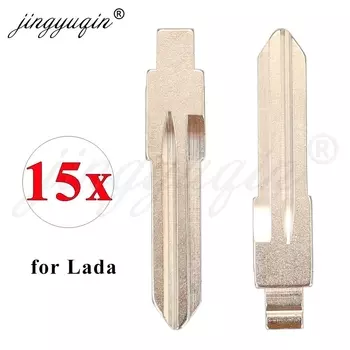 Jingyuqin 15 шт. необрезанный флип-лезвие для автомобильного ключа, складной пустой ключ KD/VVDI для замены лезвия корпуса ключа LADA