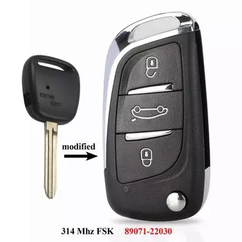 Jingyuqin 1 боковая кнопка 312 МГц/314 МГц автомобильный дистанционный ключ для TOYOTA Carina Estima Harrier Previa Corolla Celica TOY41 TOY43 Blade