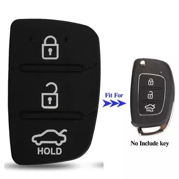 Jingyuqin 1 шт./лот 3/4 кнопочный откидной пульт дистанционного управления Корпус автомобильного ключа резиновые прокладки для Hyundai Accent I40 I20 IX35 I45 HB20 SANTA FE