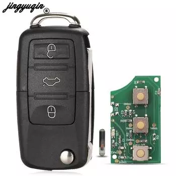 jingyuqin 1K 0959753 Г 1Д 0959753 DA/ AH для VW Volkswagen Beetle Bora Golf Passat Polo ID48 чип 434 МГц откидной дистанционный ключ 3 кнопки