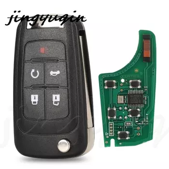 Jingyuqin 2/3/4/5 кнопок автомобильный дистанционный ключ «сделай сам» для OPEL/VAUXHALL Astra J Corsa E Insignia Zafira C 2009-2016 315/433 МГц PCF7937E
