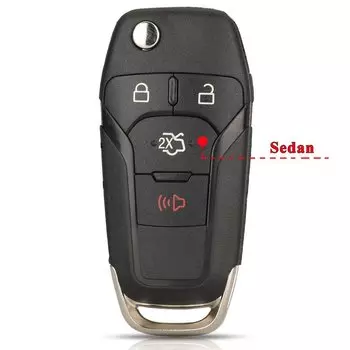 Jingyuqin 2/3/4 Кнопка откидной складной Автомобильный ключ оболочка чехол для Ford Focus Fusion Mk2 Mk7 Ranger Explorer Uncut Blank HU101 Blade