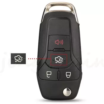 Jingyuqin 2/3/4 кнопочный Складной Дистанционный Автомобильный ключ оболочка чехол Брелок для Ford Focus Fusion Mk2 Mk7 Ranger Explorer HU101 Blade