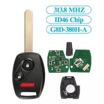 Jingyuqin 2/3 BTN FSK 433 МГц ID46 чип дистанционный ключ-брелок от машины в виде ракушки для Honda CR-V CRV Civic Insight Ridgeline Accord 2003 2008 2009