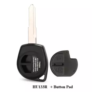 Jingyuqin 2-кнопочный чехол для дистанционного ключа + накладка на кнопку для Suzuki Grand Vitara Igins Alto SX4 Agila, брелок HU133R TOY43 SZ11R Blade