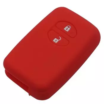 Jingyuqin 2-кнопочный силиконовый чехол для ключей, подходит для Toyota Camry Highlander Crown, пульт дистанционного управления, держатель для смарт-ключа