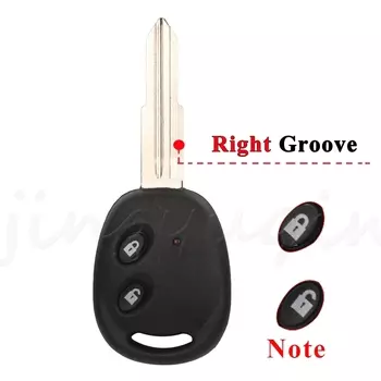 Jingyuqin 2-кнопочный сменный чехол для дистанционного ключа автомобиля для Chevrolet Lechi Spark Epica Lova Sail Fob Uncut Brass Blade Blank