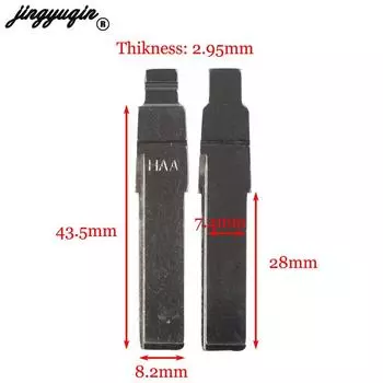 Jingyuqin 2 шт./лот дистанционный складной флийд пустой HAA HU66 Uucut Key Blade для AUDI Fit VW Passat BORA SEAT SKODA # Ключевое лезвие HU66 31