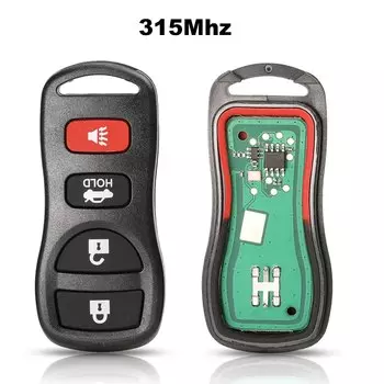 Jingyuqin 315/433 МГц 3/4 кнопки автомобильный вход дистанционный ключ для Infiniti/Nissan Frontier Murano Armada Pathfinder 2002-2008 KBRASTU15