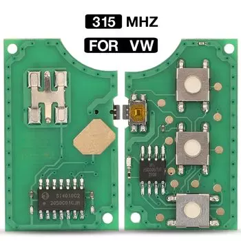 Jingyuqin 315 МГц 1J0959753AM/1J0959753DC 3BTN пульт дистанционного управления брелок печатной платы для VW Volkswagen Beetle Golf Passat Jetta