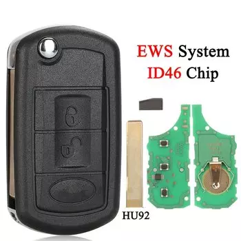 Jingyuqin 315 МГц/433,92 МГц система EWS складной дистанционный ключ ID46/PCF7935 чип для LAND ROVER Range Rover Vogue 2006-2009 2 кнопки