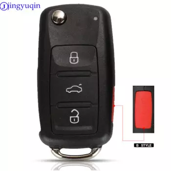 Jingyuqin 3 + 1 4 кнопки раскладной дистанционный чехол для ключа автомобиля Fob для Volkswagen VW Touareg DKT0042