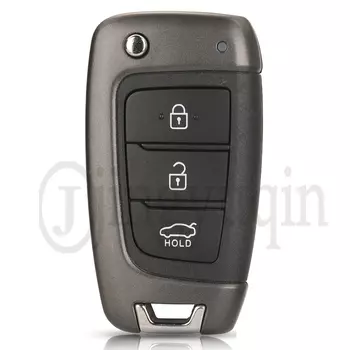 Jingyuqin 3/4 Кнопки Складной Корпус Дистанционного Ключа Автомобиля Для Hyundai Accent Elantra Kona Santa Fe Tucson Veloster...