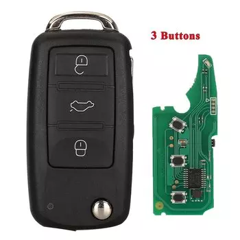 Jingyuqin 3/4BTN 315/433 МГц ID46 откидной дистанционный автомобильный брелок для Touareg VW Touareg Phaeton 2002-2012 3D 0959753 R /3D 0959753 АК АР