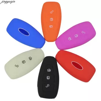 3 кнопки автомобиля силиконовый пульт дистанционного ключа чехол Fob для Ford Fiesta Focus Mondeo C-Max B-Max Kuga силиконовый смарт-ключ