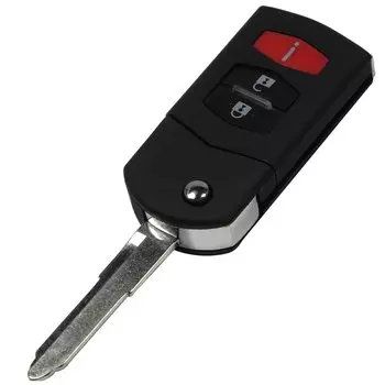 Jingyuqin 3 кнопки раскладной дистанционный чехол для ключей чехол для Mazda 3 5 6 CX5 CX7 CX9 RX8