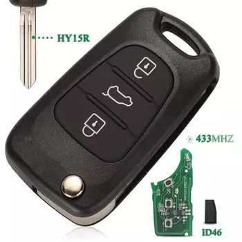 Jingyuqin 3 кнопки умный дистанционный ключ от автомобиля 433 МГц FSK ID46 чип Fod для Kia Sportage SL для Hundai IX35 i30 2006-2008 замена