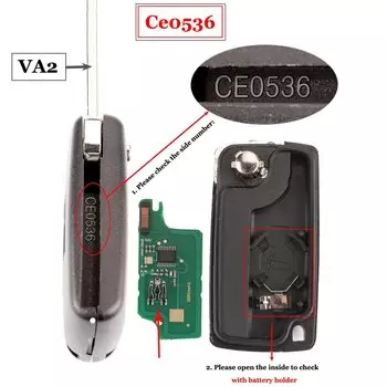 Jingyuqin 3-кнопочный Дистанционный Ключ Для Peugeot 207 307 407 308 408 Citroen Fob 434 МГц ID46 Чип ASK/FSK HU83/VA2 Совмес...