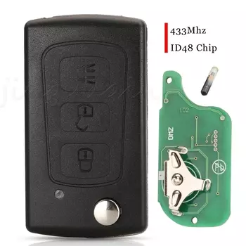 Jingyuqin 3-кнопочный откидной дистанционный ключ-брелок 434 МГц ID48 чип послепродажный для Great Wall Haval Hover H3 H5
