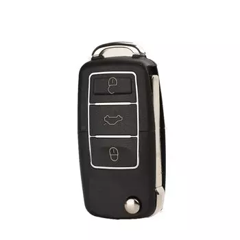 Jingyuqin 3-кнопочный складной чехол для дистанционного ключа автомобиля для Volkswagen VW Golf Passat Polo Jetta Touran Bora Sharan