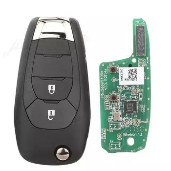 Jingyuqin 433,92 МГц FSK 4A чип Автомобильный Дистанционный флип-ключ для Chevrolet Cruze 2015 кавалер Trax Sonic Spark 2019 + оригинальная печатная плата