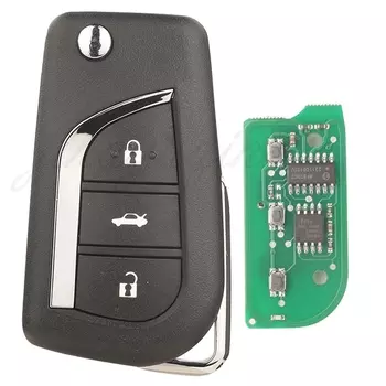 Jingyuqin 433 МГц FSK H ID8A чип откидной дистанционный Автомобильный ключ для 2018 + Toyota Corolla RAV4 Hice Wildlander 2/3B VA2 автоматический ключ-брелок управления