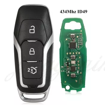 Jingyuqin 434/ 868 902 МГц ID49 полный умный дистанционный ключ для Ford Mondeo Explorer Mustang Focus Fusion S-Max Galaxy Car KeylessGo 3/4/5BTN