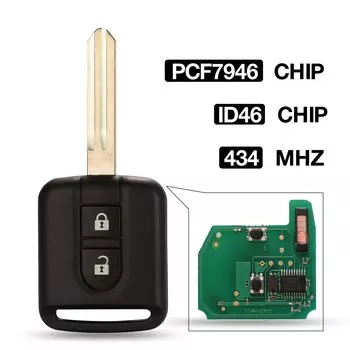 Jingyuqin 434 МГц ID46-7946 дистанционный ключ для NISSAN Cabstar F24M Micra K12 Navara D40M Note E11 NV200 M20M патруль Y61 Qashqai J10