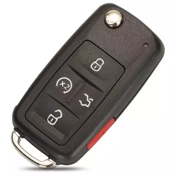 Jingyuqin 4/5 кнопок чехол для автомобильного ключа для VW/VOLKSWAGEN Sharan Caddy Eos Golf Jetta Beetle Polo Up Tiguan Touran складной